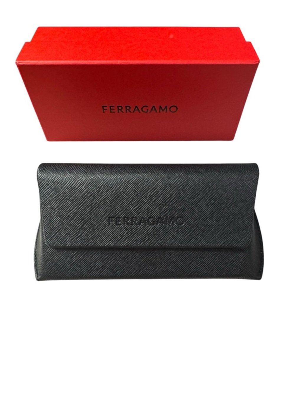 Salvatore Ferragamo SF2013S Black Gold Square Brown Lens 52 mm Sunglasses NIB - Picture 10 of 15